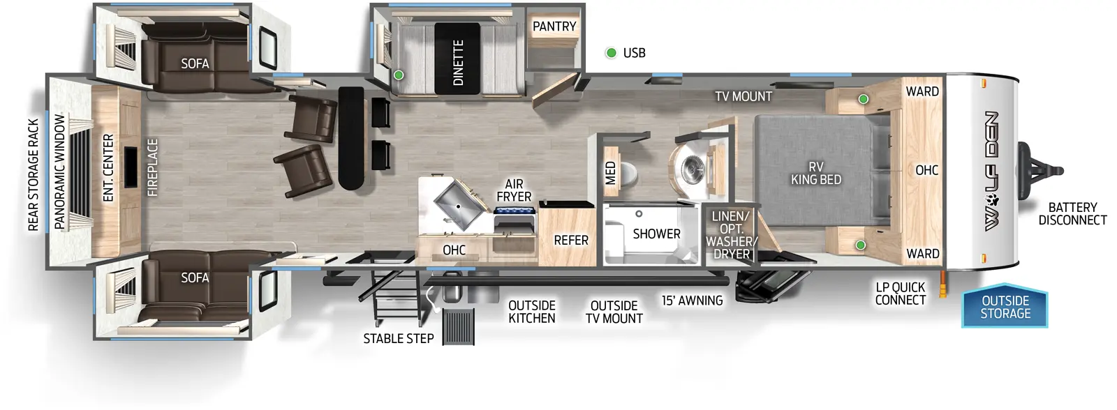 Cherokee Black Label 306MMBL Floorplan